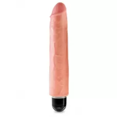 Телесный вибратор-реалистик 10  Vibrating Stiffy - 30,5 см телесный 
