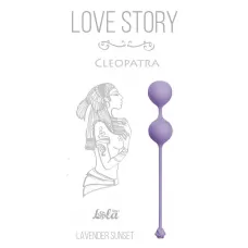 Сиреневые вагинальные шарики Cleopatra Lavender Sunset сиреневый 