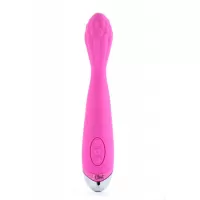 Розовый вибратор для G-стимуляции THE LOUISE - 21,6 см розовый 