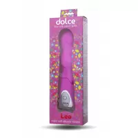Ярко-розовый вибратор Dolce Leo - 16,5 см ярко-розовый 