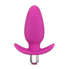 Розовая вибропробка Luxe Little Thumper - 12 см розовый 