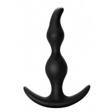 Чёрная анальная пробка Bent Anal Plug Black - 13 см черный 