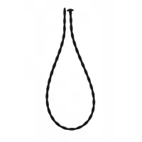 Силиконовый уретральный массажер Wavy Urethral Plug Small - 30 см черный 