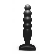 Чёрный анальный стимулятор Large Bubble Plug - 14,5 см черный 