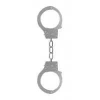 Металлические наручники OUCH! Metal серебристый 