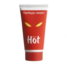 Возбуждающая гель-смазка HOT с женьшенем - 50 мл  