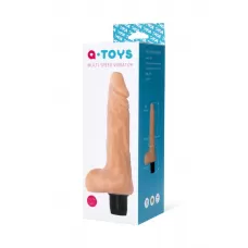 Телесный мультискоростной вибратор-реалистик A-toys - 19,8 см телесный 