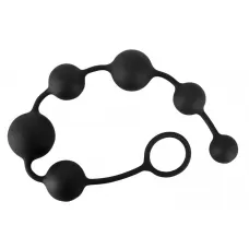 Анальная цепочка Black Velvets Anal Beads - 40 см черный 