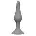 Серая анальная пробка Slim Anal Plug Medium - 11,5 см серый 