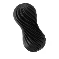 Мастурбатор FLEX Rocky Black с плотным рельефом черный 