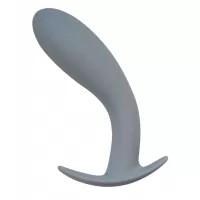 Серая анальная пробка Strong Force Anal Plug - 13,5 см серый 