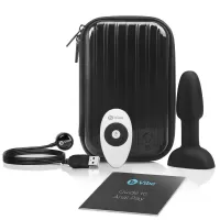 Чёрная анальная пробка с римминг-эффектом RIMMING PETITE - 12,4 см черный 