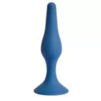 Синяя анальная пробка Gravity L - 12,5 см синий 