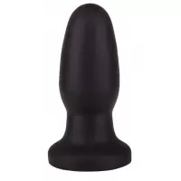 Чёрная овальная пробочка на ножке - 11,5 см черный 