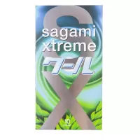 Презервативы Sagami Xtreme Mint с ароматом мяты - 10 шт прозрачный 