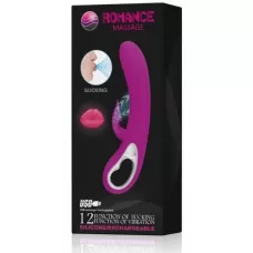 Хай-тек вибратор с присасывающимся клиторальным отростком Romance - 24 см лиловый Хай-тек вибратор с присасывающимся клиторальным отростком Romance - 24 см лиловый