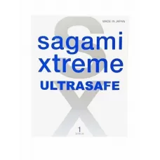 Презерватив Sagami Xtreme Ultrasafe с двойным количеством смазки - 1 шт  