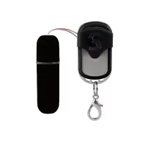 Черная вибропуля  Remote Vibrating Bullet с пультом ДУ черный 