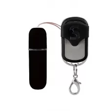 Черная вибропуля  Remote Vibrating Bullet с пультом ДУ черный 