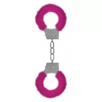 Пушистые розовые наручники OUCH! Pink розовый 