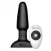 Чёрная вибровтулка с ротацией шариков RIMMING REMOTE CONTROL PLUG BLACK - 15,2 см черный 