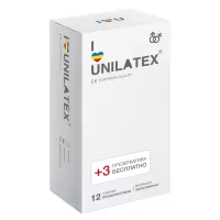 Разноцветные ароматизированные презервативы Unilatex Multifruit  - 12 шт. + 3 шт. в подарок  