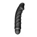 Ребристый анальный вибратор 5 Speed Silicone Vibe - 24 см черный 