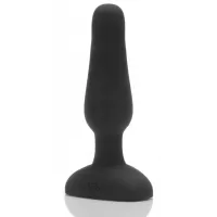 Анальная вибропробка чёрного цвета NOVICE REMOTE CONTROL PLUG BLACK - 10,2 см черный 