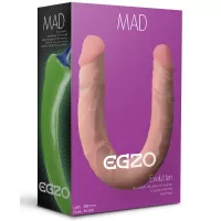 Двусторонний фаллоимитатор из киберкожи Mad Pepper - 46 см телесный 
