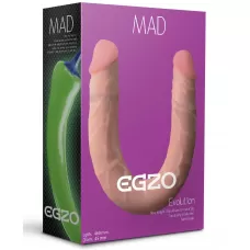 Двусторонний фаллоимитатор из киберкожи Mad Pepper - 46 см телесный 