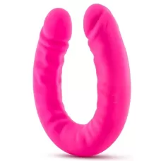 Розовый двусторонний фаллоимитатор 18 inch Silicone Slim Double Dong - 45,7 см розовый 
