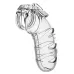 Мужской пояс верности №5 Transparent 5.5 Inch - 14 см прозрачный 