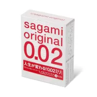 Ультратонкие презервативы Sagami Original 0.02 - 3 шт прозрачный 