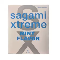 Презерватив Sagami Xtreme Mint с ароматом мяты - 1 шт  