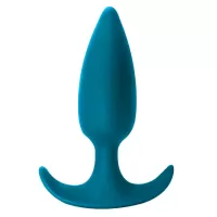 Бирюзовая анальная пробка Delight - 10,5 см бирюзовый 