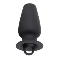 Пробка-туннель с заглушкой Lust Tunnel Plug with Stopper черный 