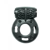 Черное эрекционное кольцо с вибрацией Rings Axle-pin черный 