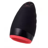 Перезаряжаемый мастурбатор Erotist Lava черный с красным 