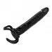 Чёрная насадка-фаллос для двойного проникновения INFLATABLE DILDO SLIM DONG  - 13,5 см черный 