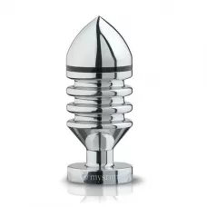 Металлическая анальная пробка Hector Helix Buttplug S - 10 см серебристый 