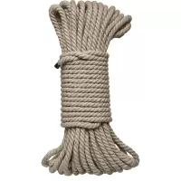 Бондажная пеньковая верёвка Kink Bind   Tie Hemp Bondage Rope 50 Ft - 15 м бежевый 