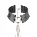 Чёрный ошейник с цепочками Desir Metallique Collar черный с золотистым 