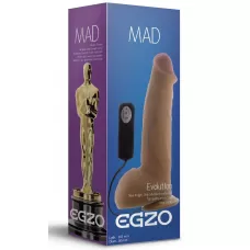 Реалистичный вибратор на присоске Mad Oscar - 20,5 см телесный 