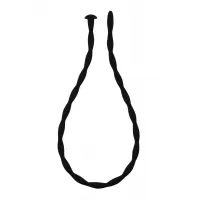 Силиконовый уретральный массажер Wavy Urethral Plug Large - 30 см черный 