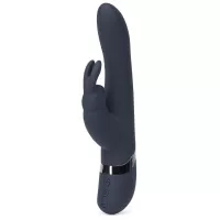 Тёмно-синий вибратор Oh My USB Rechargeable Rabbit Vibrator - 25,4 см темно-синий 