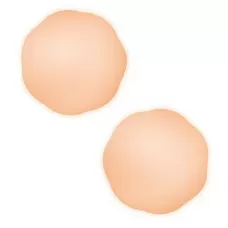 Телесные силиконовые наклейки на соски NIPPLE COVERS SILICONE телесный 