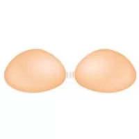 Силиконовый бюстгальтер без бретелей INVISIBLE BRA SILICONE телесный 90C