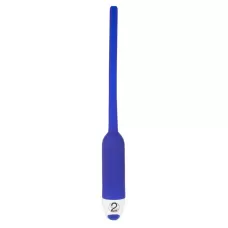 Полый уретральный вибростимулятор Dilator Vibrator синий, Диаметр 0.70 см