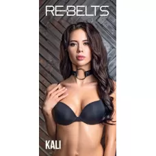 Стильный чокер с кольцом Kali черный 