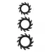 Набор из 3 эрекционных колец MENZSTUFF BUZZ SAW COCK RING SET черный 